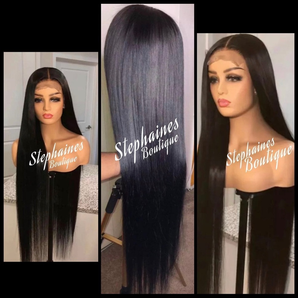Human Hair blended lace front wig